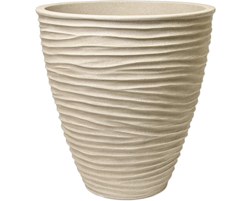 Blomkruka Sylt plast Ø40x42cm creme