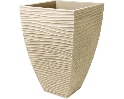 Blomkruka Sylt plast 40x40x60cm creme