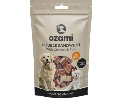 Hundgodis OZAMI Double Sandwich kyckling & fisk