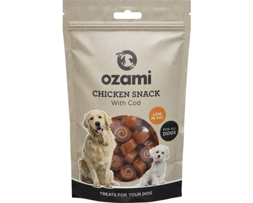 Hundgodis OZAMI Chicken Snack with cod 100g