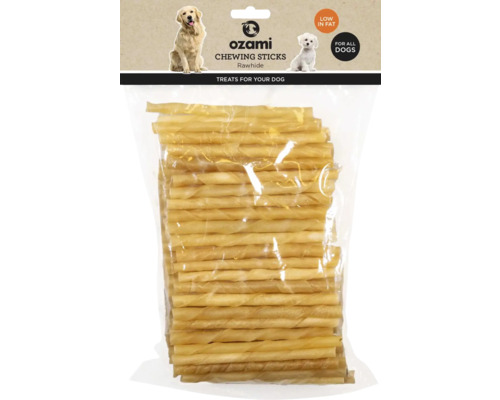 Hundgodis OZAMI Chewing Sticks råhud 100-pack