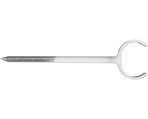 Gräskantspik av metall och plast