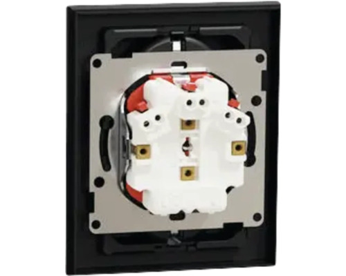 Baksida av en strömbrytare med metallram