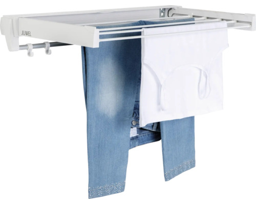 Väggtorkare med tvätt som ska torkas