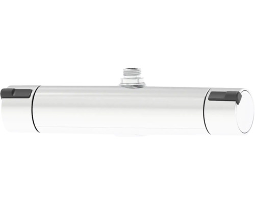 Duschblandare MORA MMIX II krom blank med utlopp upp Eco-stopp 150 mm c/c 8350304 Duscharmatur för temperaturreglering