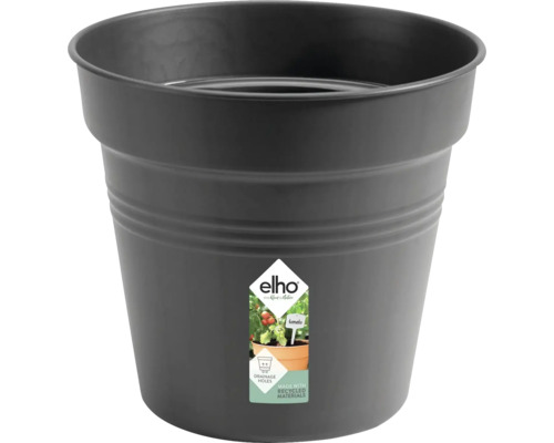 Blomkruka ELHO Green Basics Ø27x25cm svart