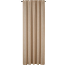 Gardin av tyg med rynkbandsupphängning