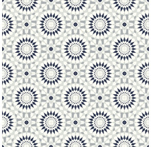 Dekorativt kakelmönster med geometriska motiv