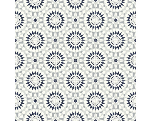 Dekorativt kakelmönster med geometriska motiv