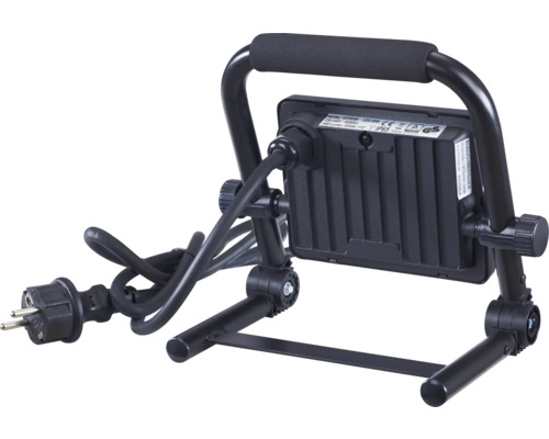 LED byggstrålkastare med stativ och kontakt