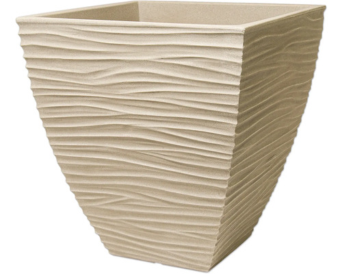 Blomkruka Sylt plast 40x40x42cm creme