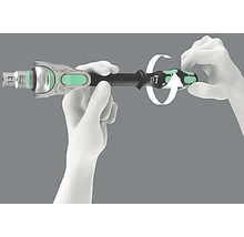 Wera-verktyg med roterande handtag i handen