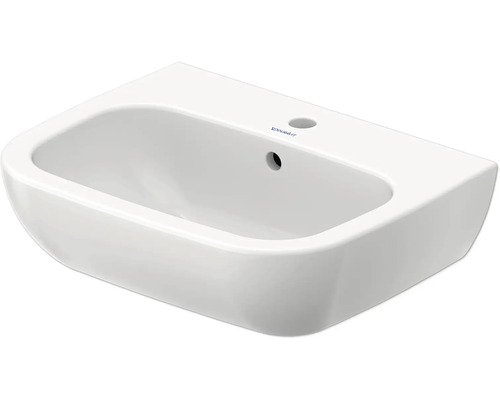 Tvättställ DURAVIT D-Code vit blank halvrund 55x43 cm
