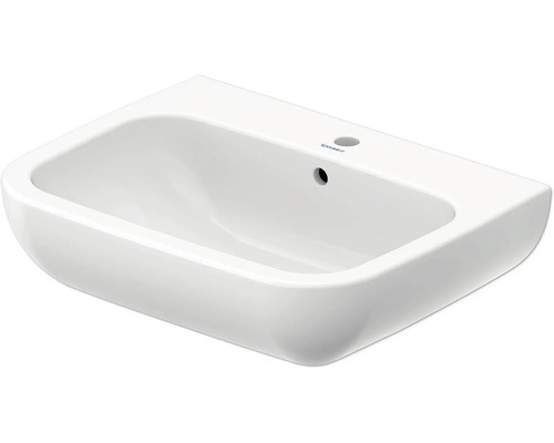 Tvättställ DURAVIT D-Code vit blank halvrund 65x50 cm