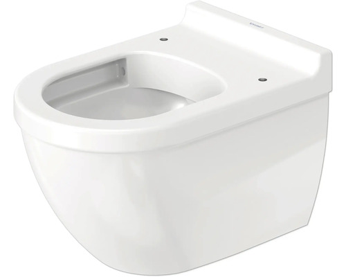 Vägghängd toalett DURAVIT Starck 3 utan WC-sits vit blank vattensparande P-lås