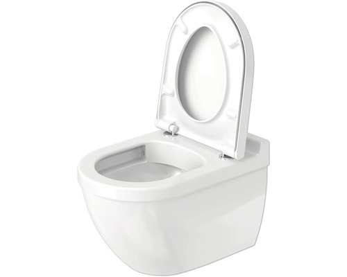 Vägghängd WC med djup spolning och öppen sits