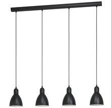 Taklampa med fyra lampor