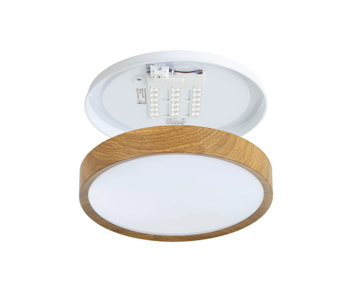 Taklampa med trädekor