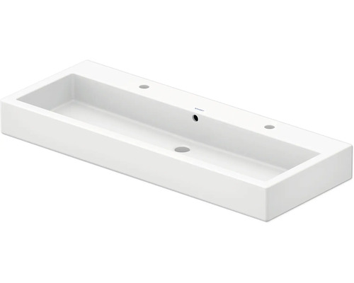 Dubbeltvättställ DURAVIT Vero vit blank kantig 120x47 cm