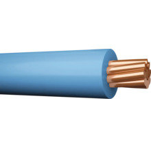 Enkelledad kabel med kopparledare och isolering