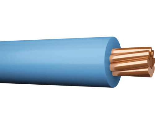 Installationskabel FQ-Pure 1,5 blå 100m Enkelledad kabel med kopparledare och isolering