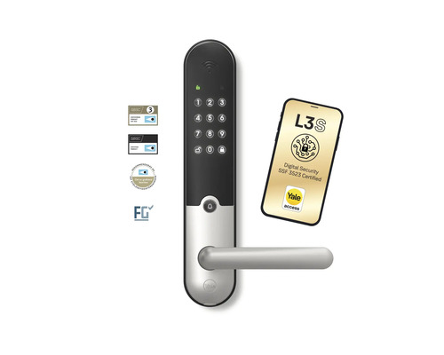 Yale L3S Smart Lock med digital knappsats och SSF 3523 certifiering