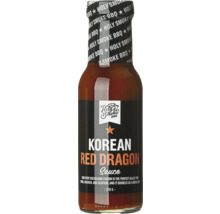 Holy Smoke Korean Red Dragon sås i en glasflaska