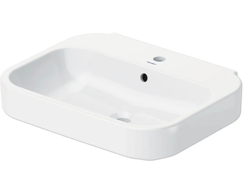 Tvättställ DURAVIT Happy D.2 slim vit blank halvrund 60x47,5 cm