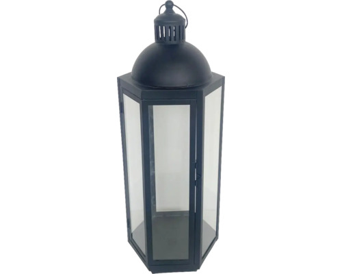 Lykta LAFIORA metall 24x21x66cm svart