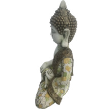 Buddhafigur av stenmosaik för trädgården