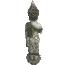Buddha staty med mosaikmönster