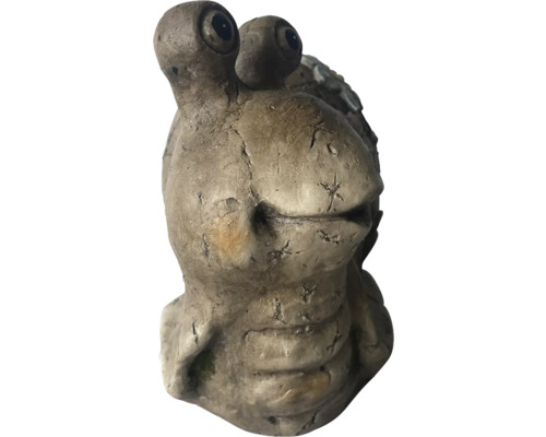 Dekorativ trädgårdsfigur snigel av sten