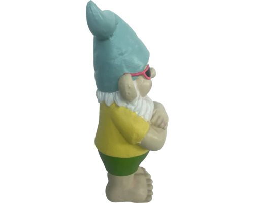 Trädgårdstomte med solglasögon