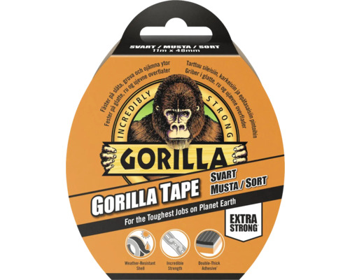 Vävtejp GORILLA svart 48mm 11m