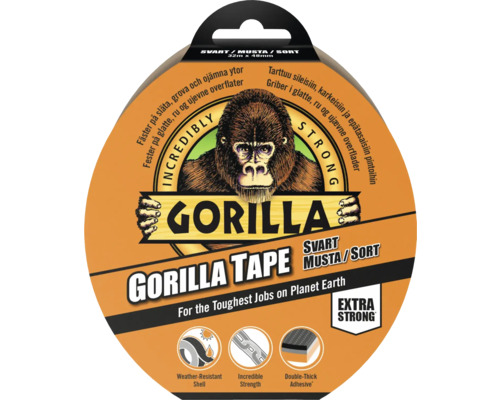 Vävtejp GORILLA svart 48mm 32m