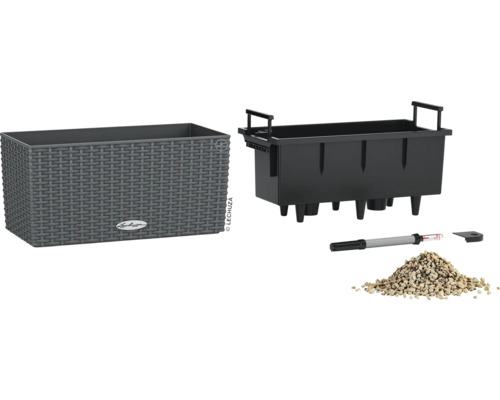 Lechuza Balconera blomlåda med bevattningssystem och tillbehör