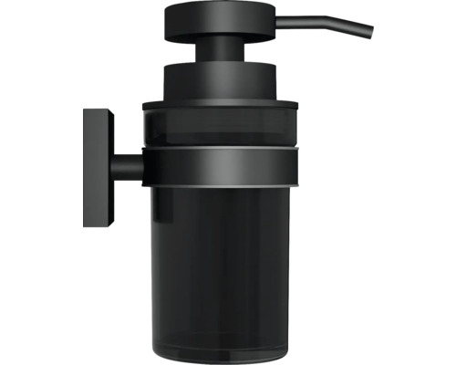 Svart tvåldispenser för väggmontering