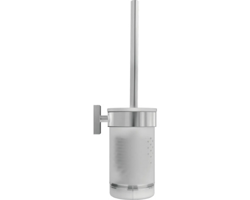 Vägghängd toalettborste med borste och behållare