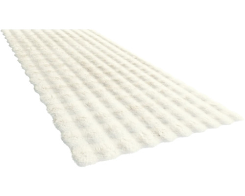 Mjuk, lång luggmatta med ribbad design