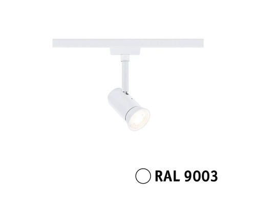 Monterad spotlight på skena för inomhusbruk