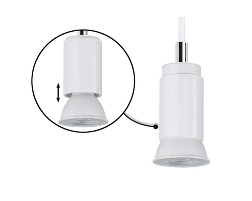 Höj- och sänkbar taklampa