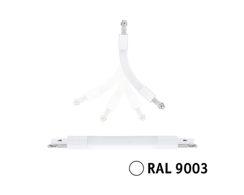 Flexibel LED-skena med RAL 9003-märkning