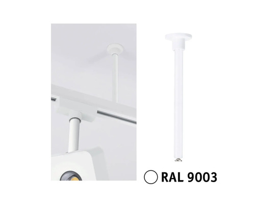 Upphängning för skensystem RAL 9003