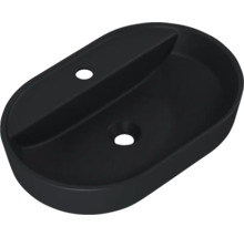 Tvättställ för bänkmontage av sanitetskeramik med blandarhål och bräddavlopp