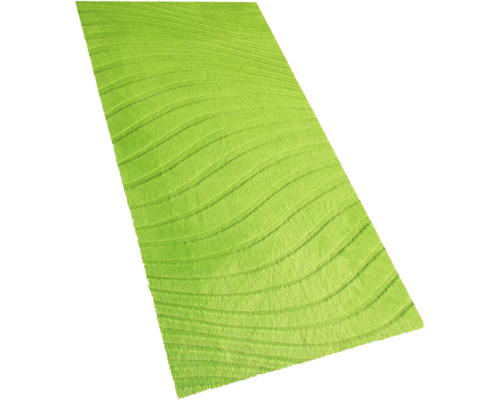 Grön matta med vågmönster