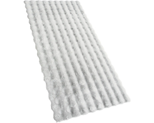 Rektangulär badrumsmatta med ribbad struktur