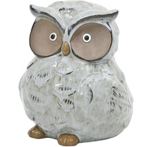 Dekorativ ugglafigur i keramik för inomhusbruk