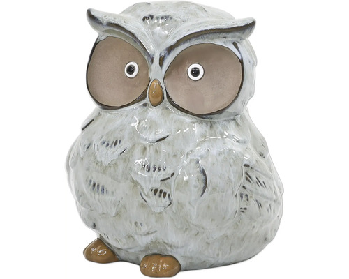 Dekorativ ugglafigur i keramik för inomhusbruk