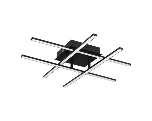 Modern LED-taklampa med korsade ljusstavar