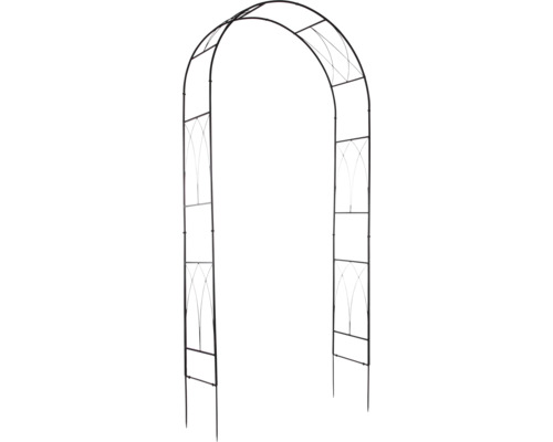 Metallrosbåge för trädgården